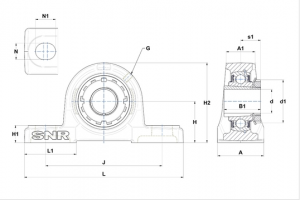 Подшипник UKP320 + H320 SNR